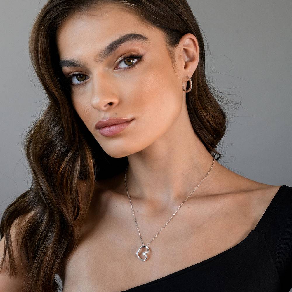 Candy Necklace with Engraved Beads in Sterling Silver-1 product photo