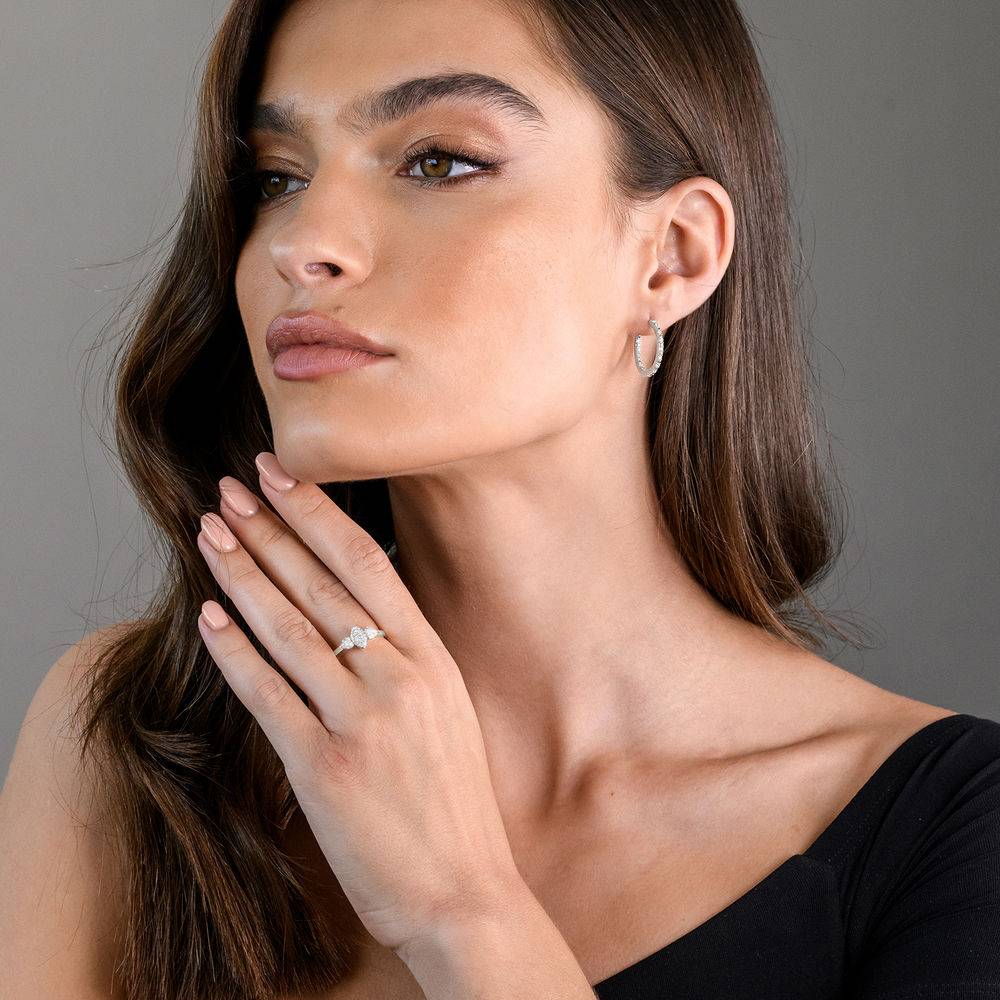 0.10CT Diamond Charm in 18K Gold Vermeil-1 product photo