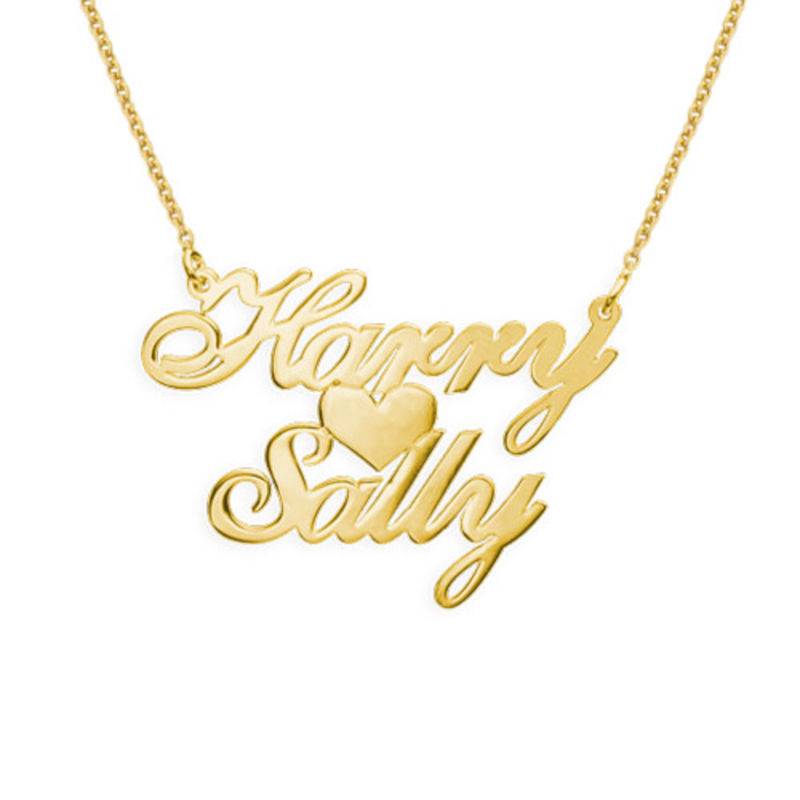 Superstar Girls Name Necklace in Silver Plated Brass-1 product photo