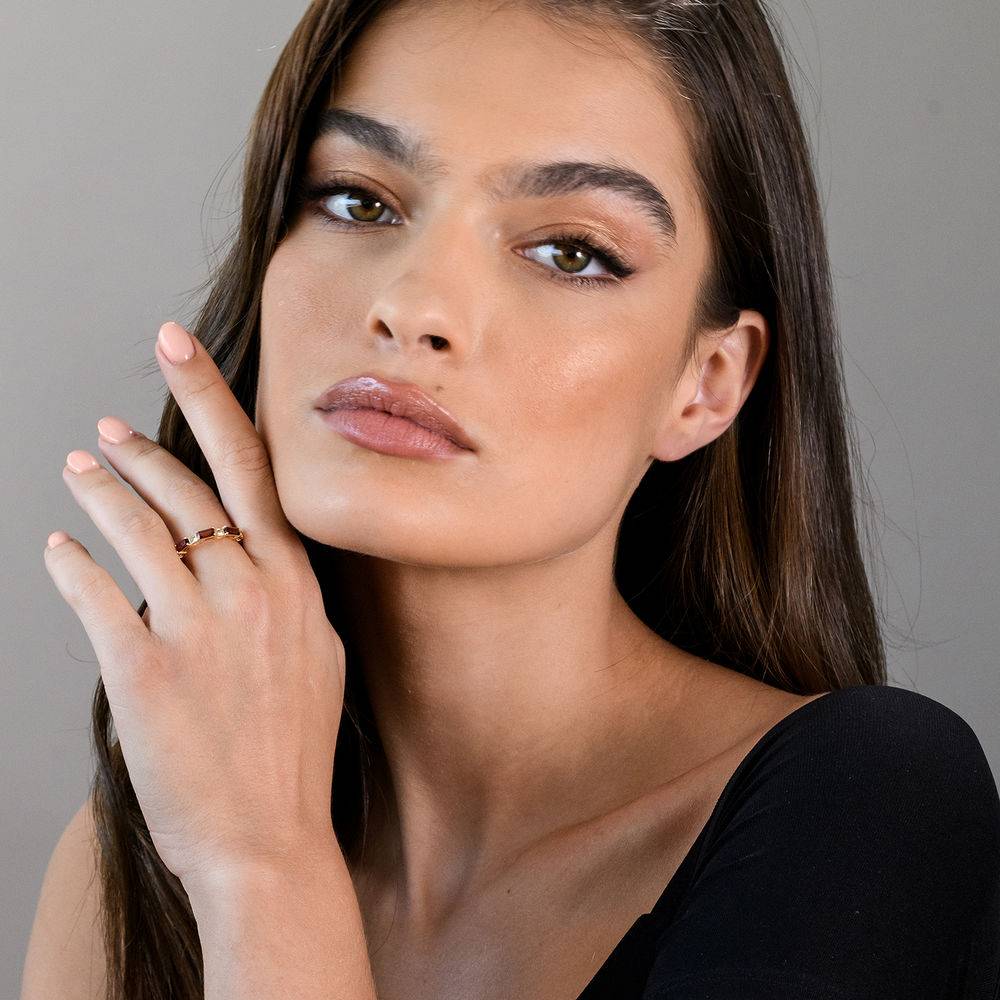 Engraved Three Drops Family Necklace in 18K Gold Plating-1 product photo