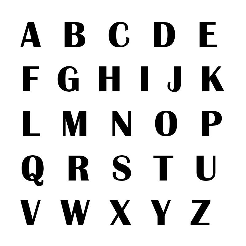 Capital Letters Name Necklace in Sterling Silver-4 product photo