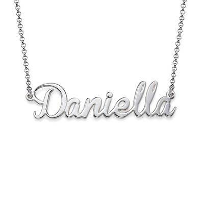 Custom Gothic Unisex Name Necklace in Sterling Silver-1 product photo