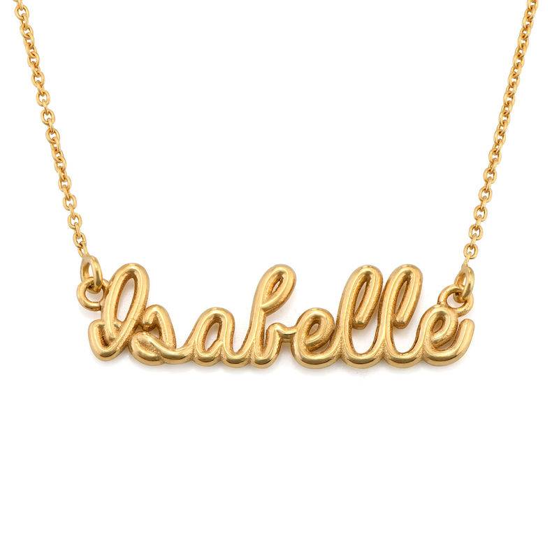 Charli Heart Chain Name Bracelet in 18K Rose Gold Plating-1 product photo