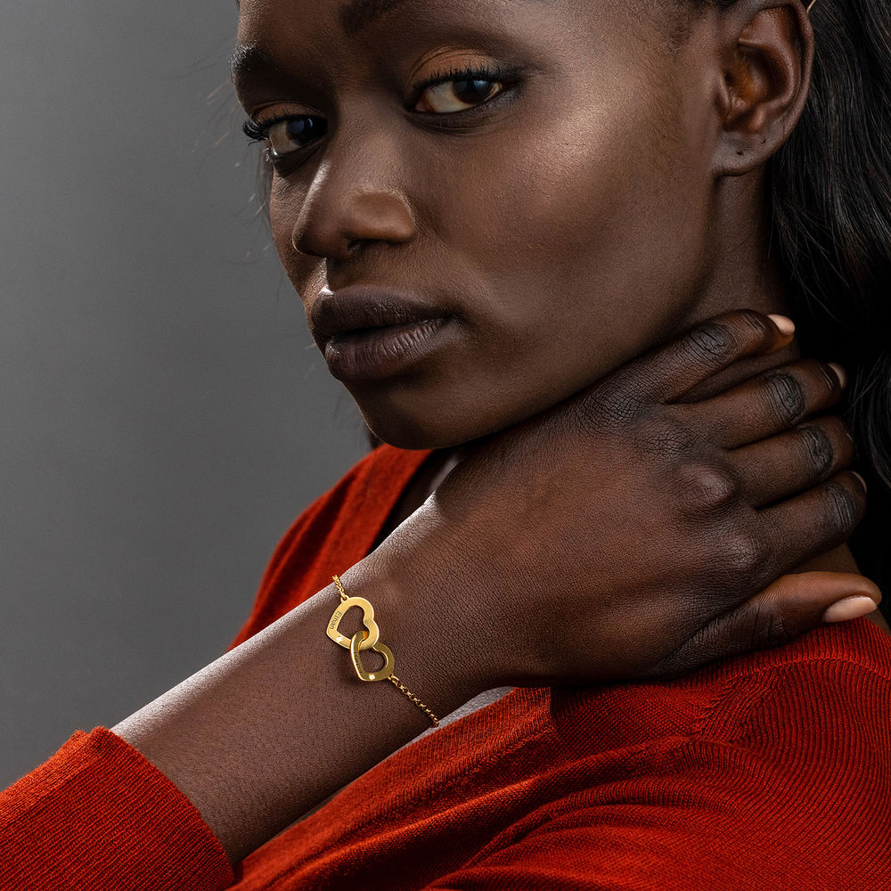 Personalized Family Tree Necklace with Diamond in 18K Gold Plating-1 product photo