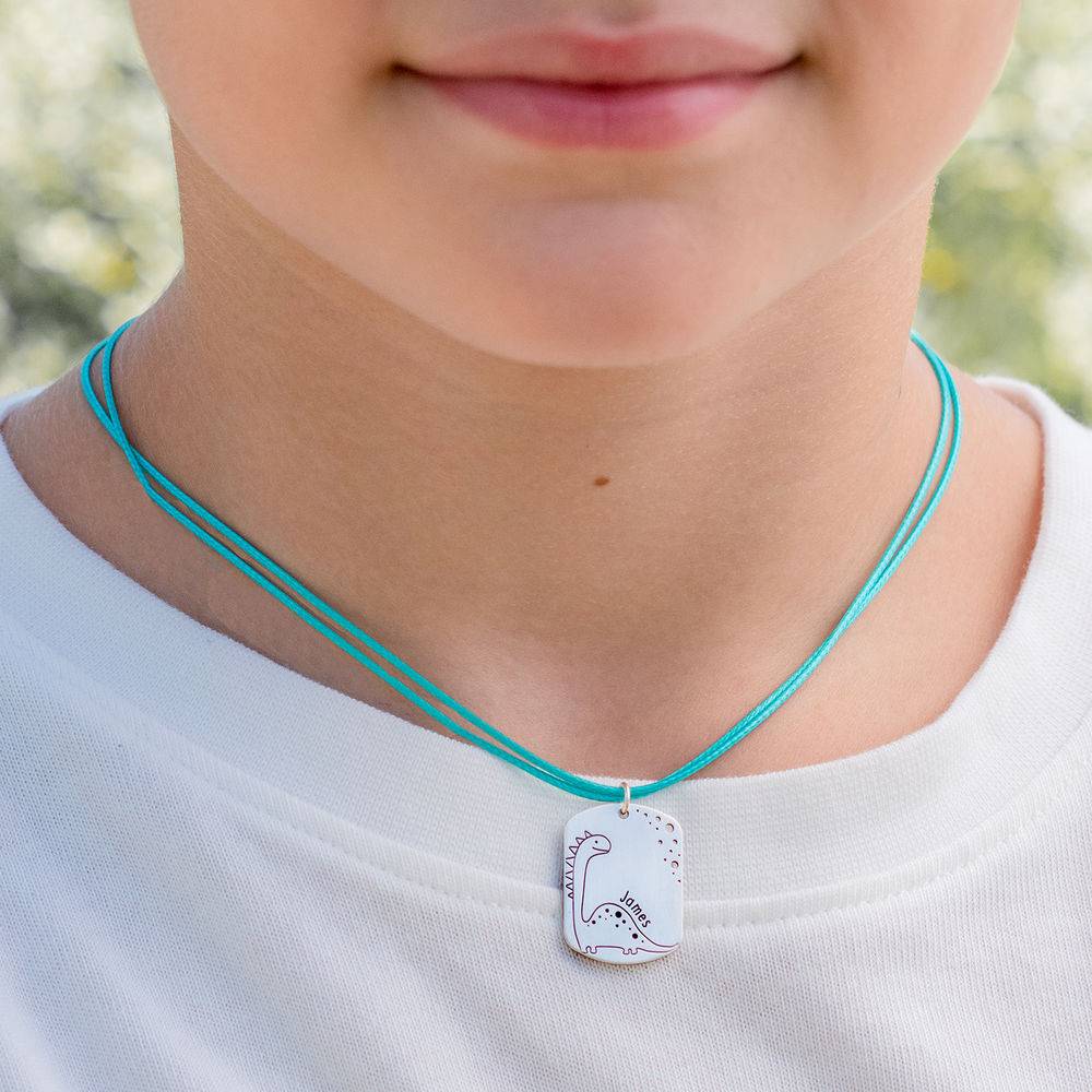 Charming Heart Necklace with Engraved Beads in 18K Gold Plating-1 product photo