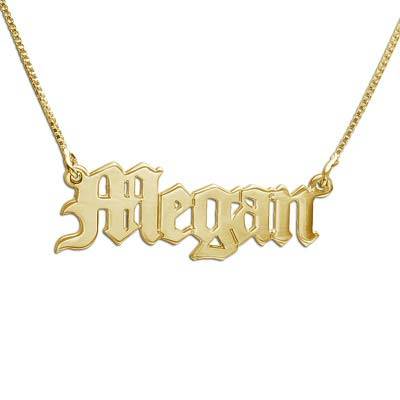 Hollywood Small Name Necklace in 18K Rose Gold Plating-1 product photo