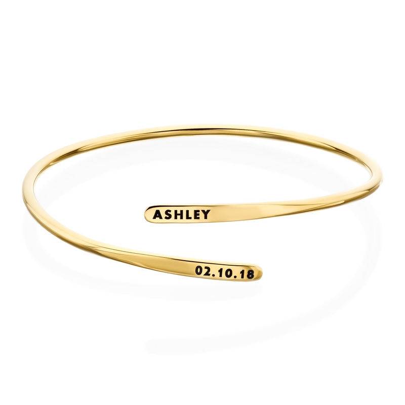 Bridget Star Initial Bracelet / Anklet with Gemstone in 18K Gold Vermeil-1 product photo