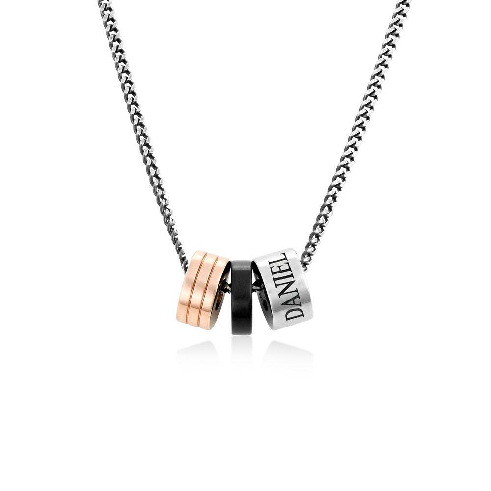 Vertical Name Pendant in Cursive in 18K Rose Gold Plating-1 Vertical Name Pendant in Cursive in 18K Rose Gold Plating-1 product photo