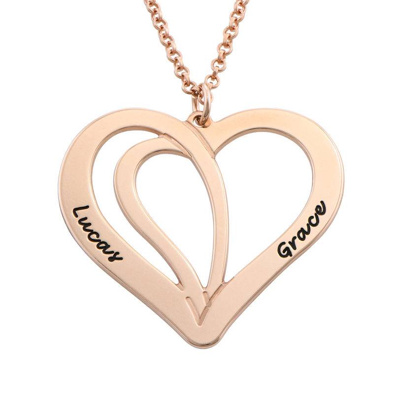 Mom Heart Pendant Necklace with Diamonds in Sterling Silver-1 product photo