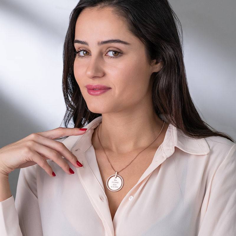 Blossom Birth Flower & Stone Link Necklace in 18K Gold Plating-1 Blossom Birth Flower & Stone Link Necklace in 18K Gold Plating-1 product photo