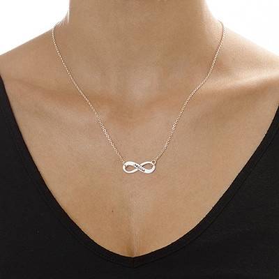 Engraved Infinity Necklace-2 product photo