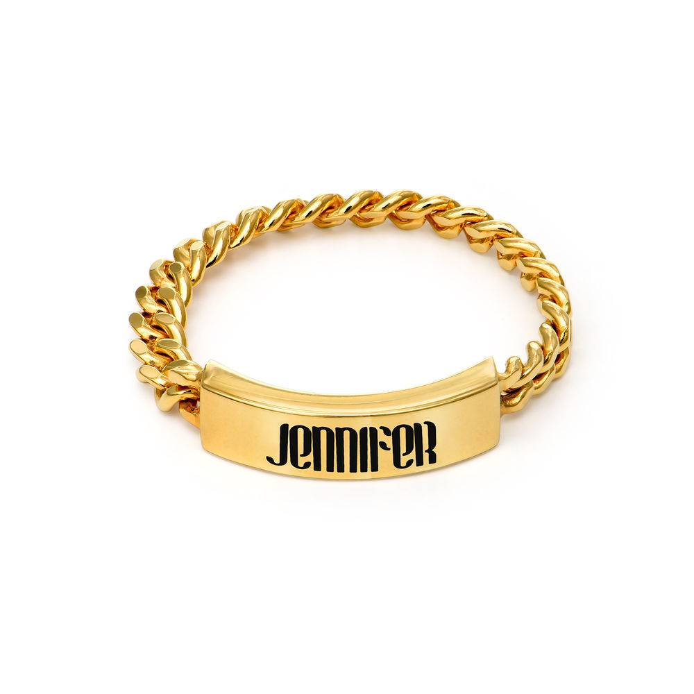Dakota Heart Initial Bracelet with Diamonds in 18K Gold Plating - Removal Version-1 Dakota Heart Initial Bracelet with Diamonds in 18K Gold Plating - Removal Version-1 product photo