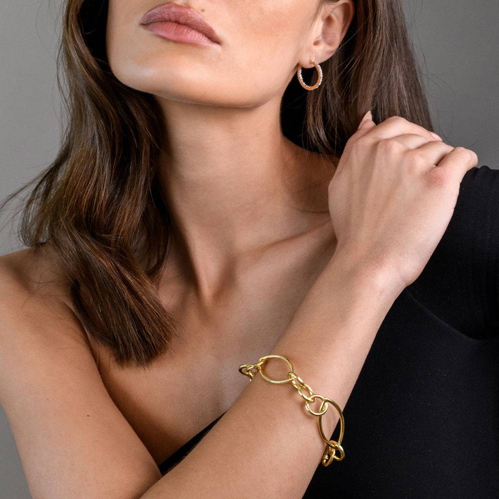 Aurora Birthstone Stud Earrings in 18K Gold Plating-1 Aurora Birthstone Stud Earrings in 18K Gold Plating-1 product photo