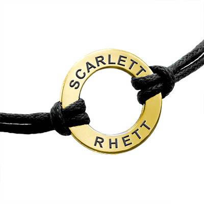 Rory Bracelet with Custom Diamond Heart Charms in 18K Gold Vermeil-1 product photo