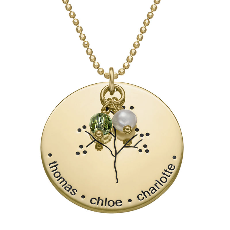 Twirl Script Name Necklace in 14K Solid Yellow Gold-1 product photo