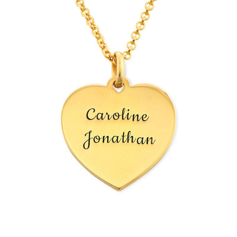 Personalized Cursive Name Necklace with Diamond in 18K Gold Vermeil-1 product photo