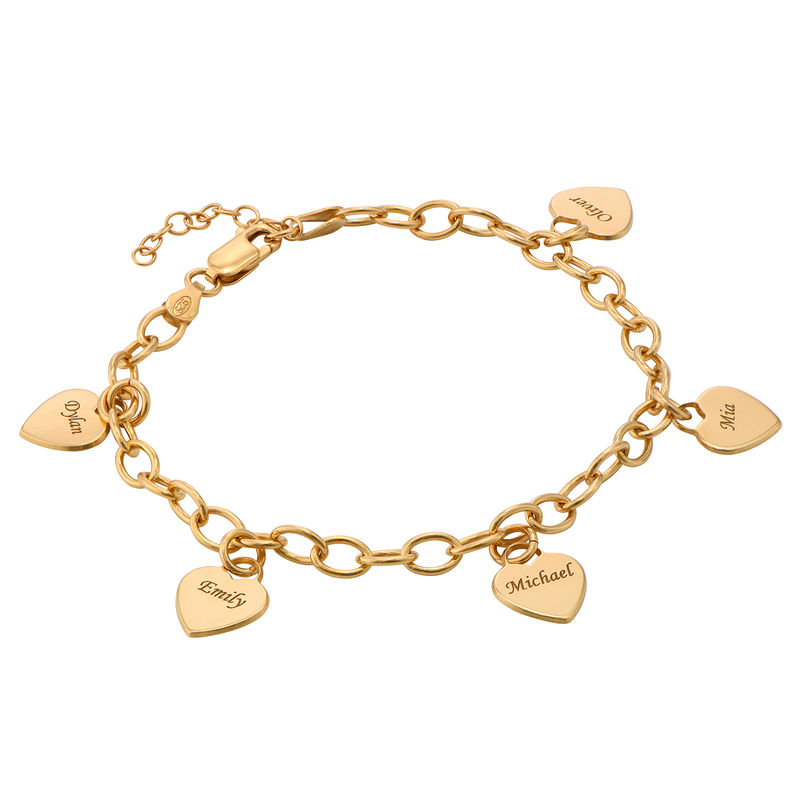 Dakota Heart Initial Bracelet with Diamonds in 18K Rose Gold Plating - Removal-1 Dakota Heart Initial Bracelet with Diamonds in 18K Rose Gold Plating - Removal-1 product photo