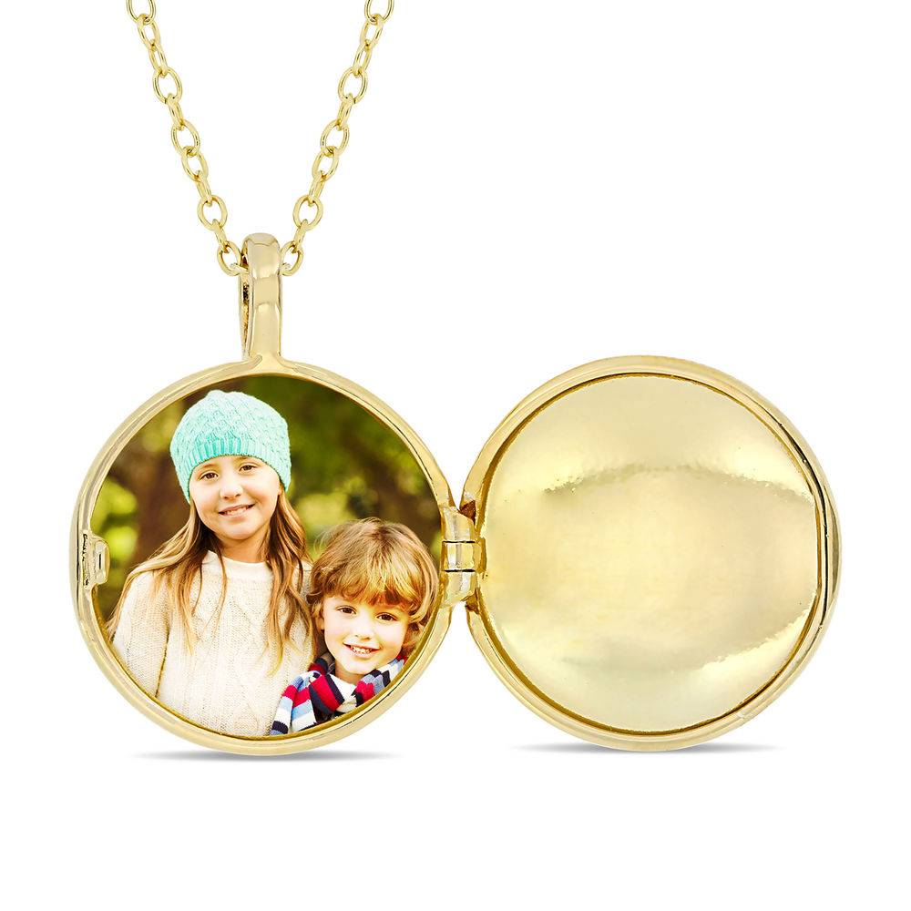 Delina Necklace with Drop Initials in 10K Yellow Gold-1 product photo