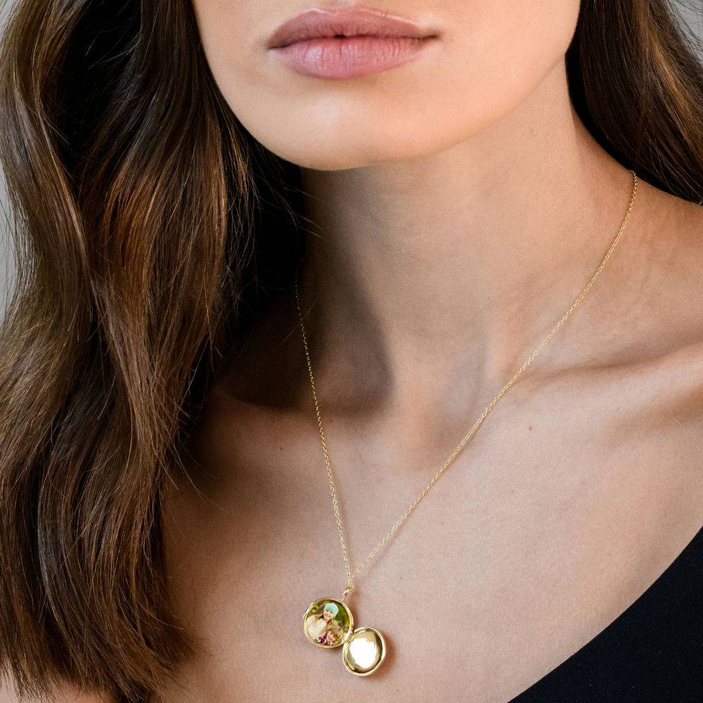 Linda Carabiner Bracelet with 0.25CT Diamond in 18K Gold Plating-1 product photo