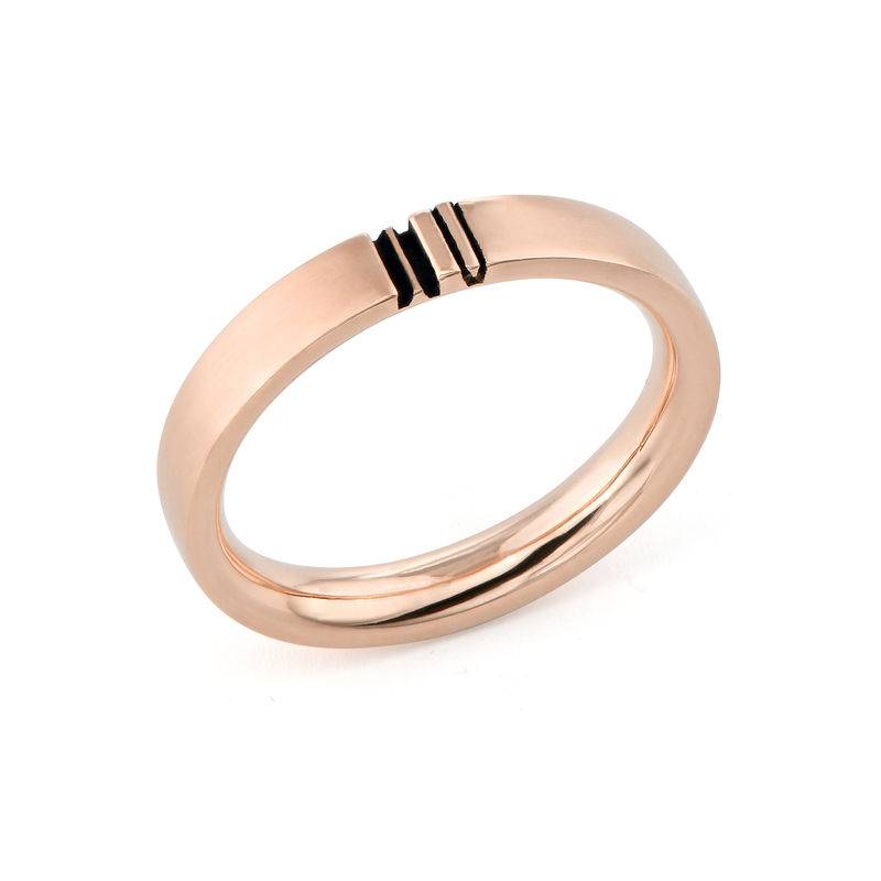 Linda Open Bangle Bracelet with 18K Rose Gold Plated Beads-1 product photo