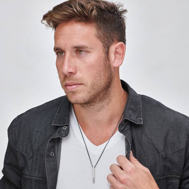 Grandmother / Mother Necklace with Engravings in 18K Rose Gold Plating-1 product photo