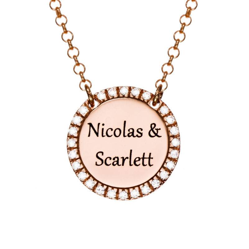 Double Thickness Old English Style Gothic Name Necklace in 18K Gold Plating-1 product photo
