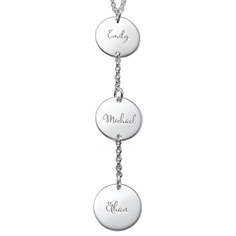 Personalized Y Necklace in Sterling Silver-1 product photo