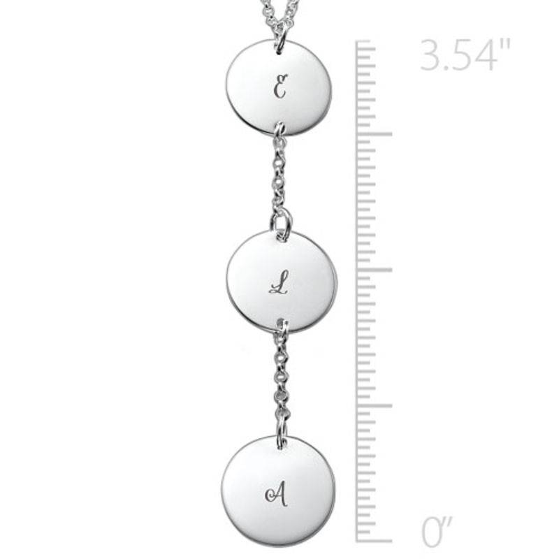 Personalized Y Necklace in Sterling Silver-2 product photo