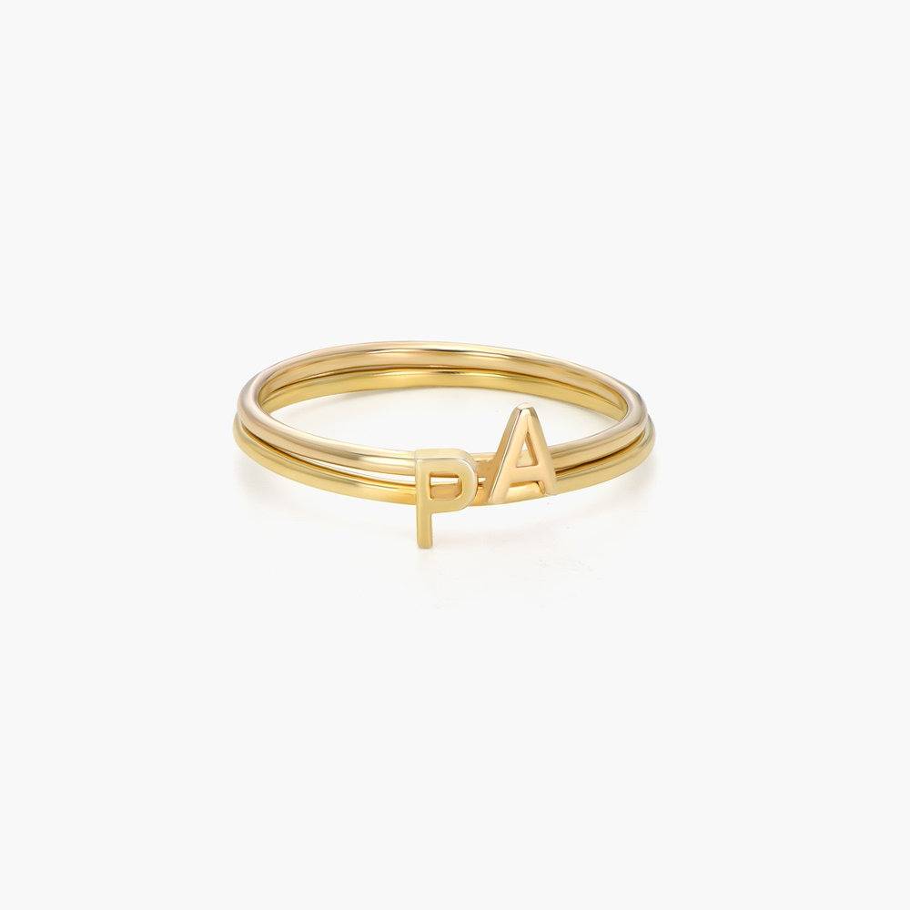 Inez Personalized Rings - Gold Plated-1 product photo