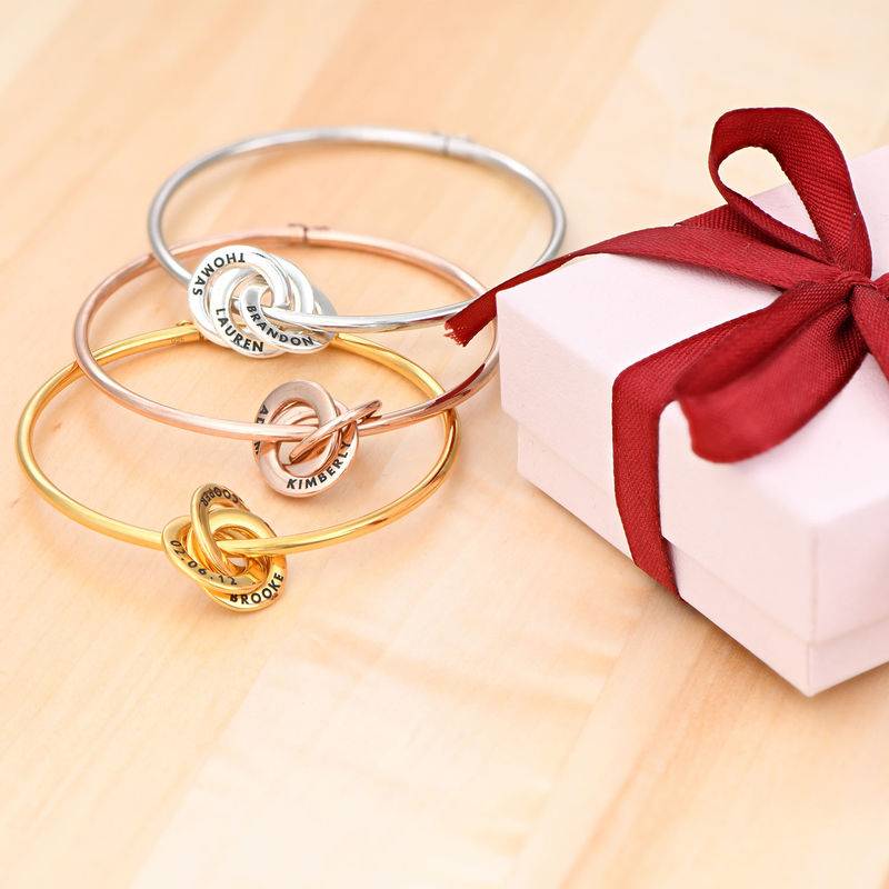 Russian Ring Bangle Bracelet in Gold Plating-2 product photo