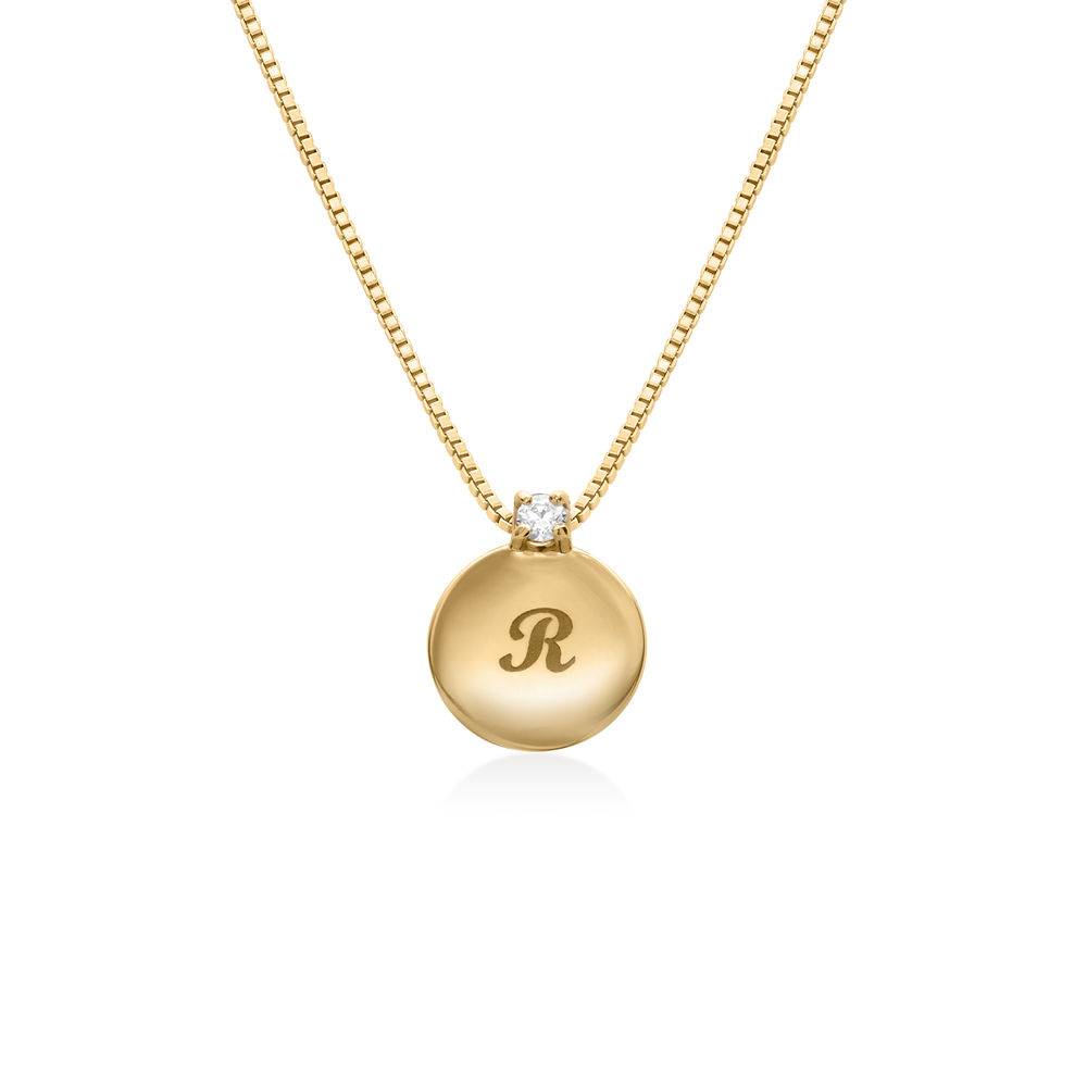 Infinity 4 Names Necklace in 14K Solid Yellow Gold-1 product photo