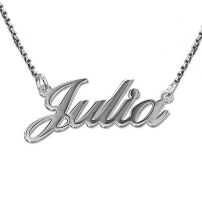 Hollywood Small Name Necklace in Sterling Silver-1 Hollywood Small Name Necklace in Sterling Silver-1 product photo