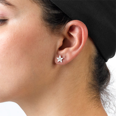 0.08CT Diamond Balance Bead in 18K Gold Vermeil-1 product photo