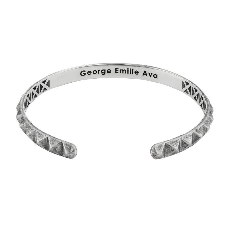 Ella Birthstone Heart Necklace with Names in Sterling Silver-1 product photo