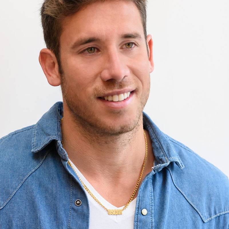 Signature Style Name Necklace with Diamond in 18K Rose Gold Plating-1 product photo