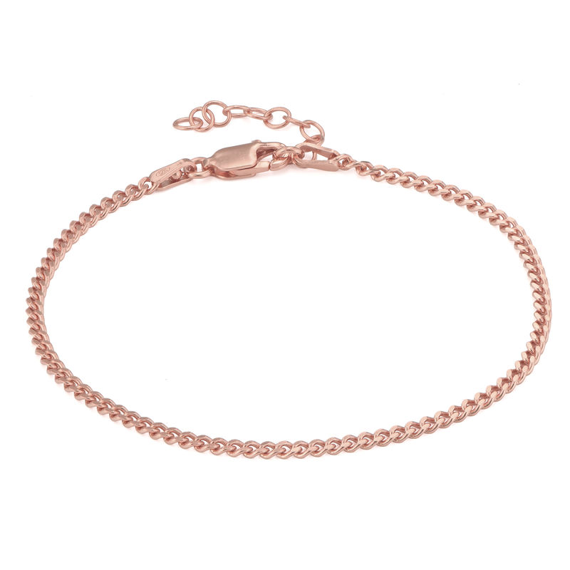 Two Hearts in One Necklace with Diamonds in 18K Rose Gold Plating-1 product photo