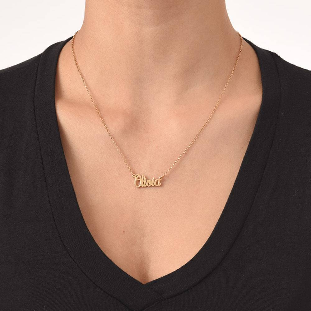 Grace Interlocking Necklace with Diamond in 18K Gold Vermeil-1 product photo